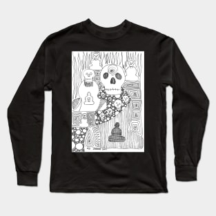 Skulls & Buddha Number 21 Long Sleeve T-Shirt